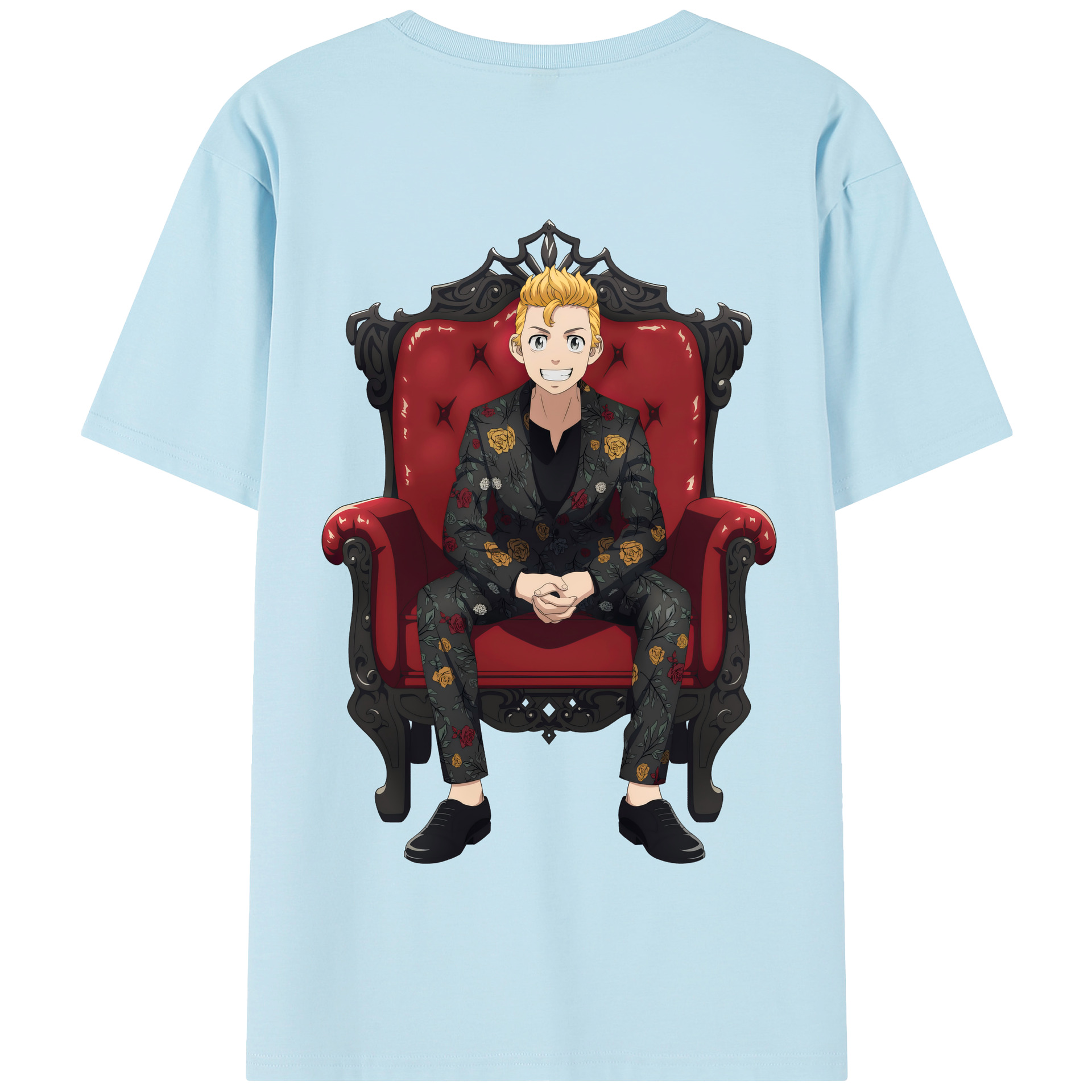 （画像用） 東京リベンジャーズ Tokyo Revengers 綿100％半袖Tシャツ（背面プリント）